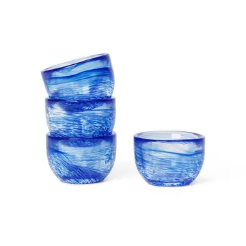 Tinta eggeglass 4-pakning Ø 4,8 cm - Blue - Ferm Living