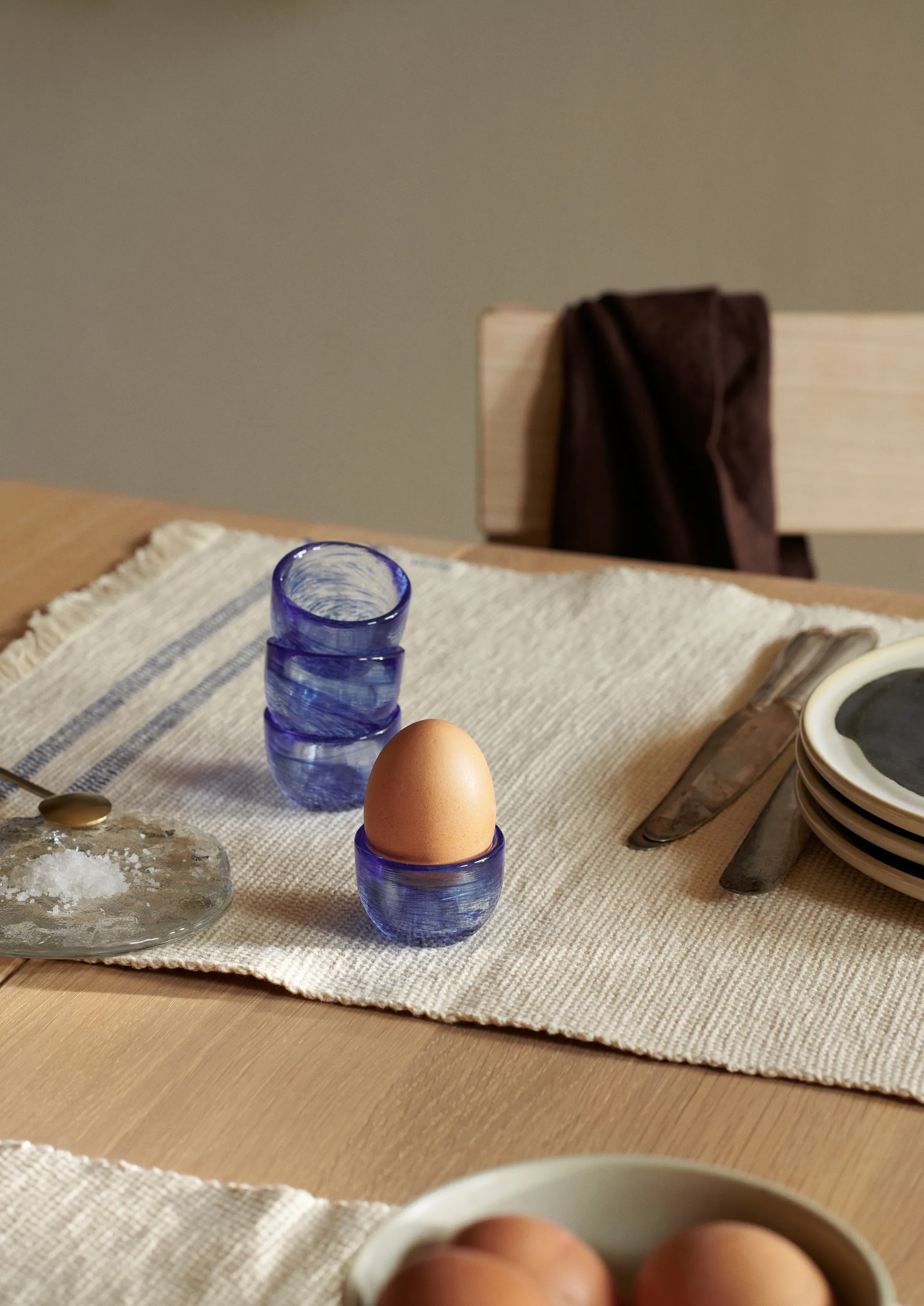 Tinta eggeglass 4-pakning Ø 4,8 cm, Blue Ferm Living