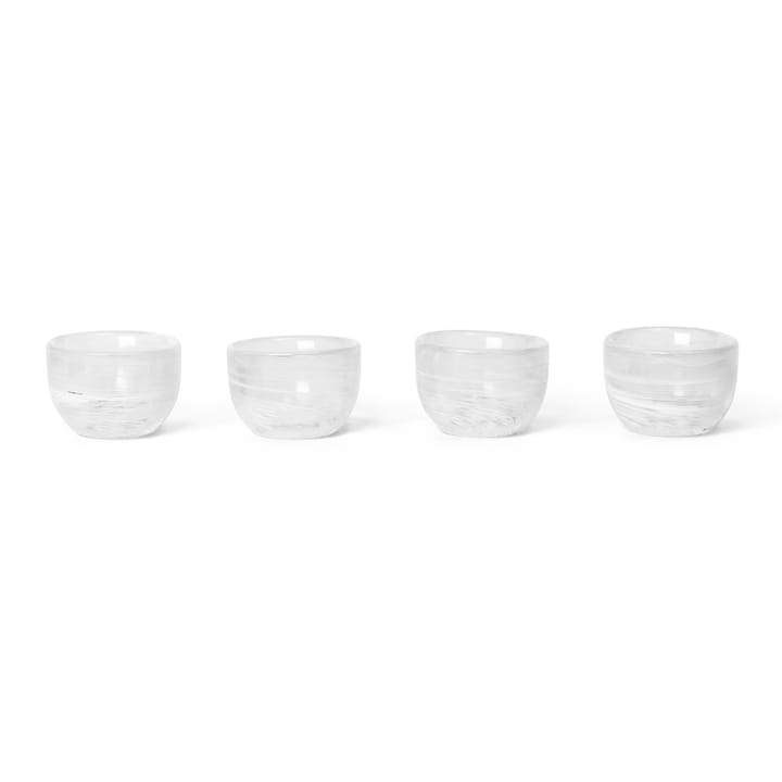 Tinta eggeglass 4-pakning Ø 4,8 cm, White  Ferm Living