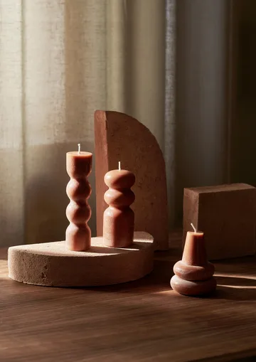 Torno lys 3-pakning Ø 4 cm - Amber - Ferm Living