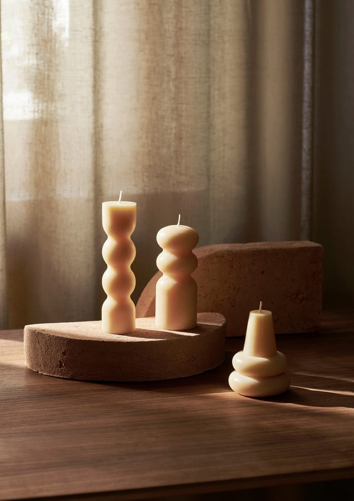 Torno lys 3-pakning Ø 4 cm, Pale Yellow Ferm Living