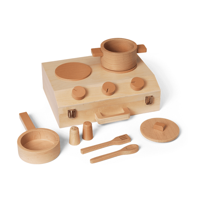 Toro Suitcase Kitchen kokesett for barn - Natural - Ferm Living