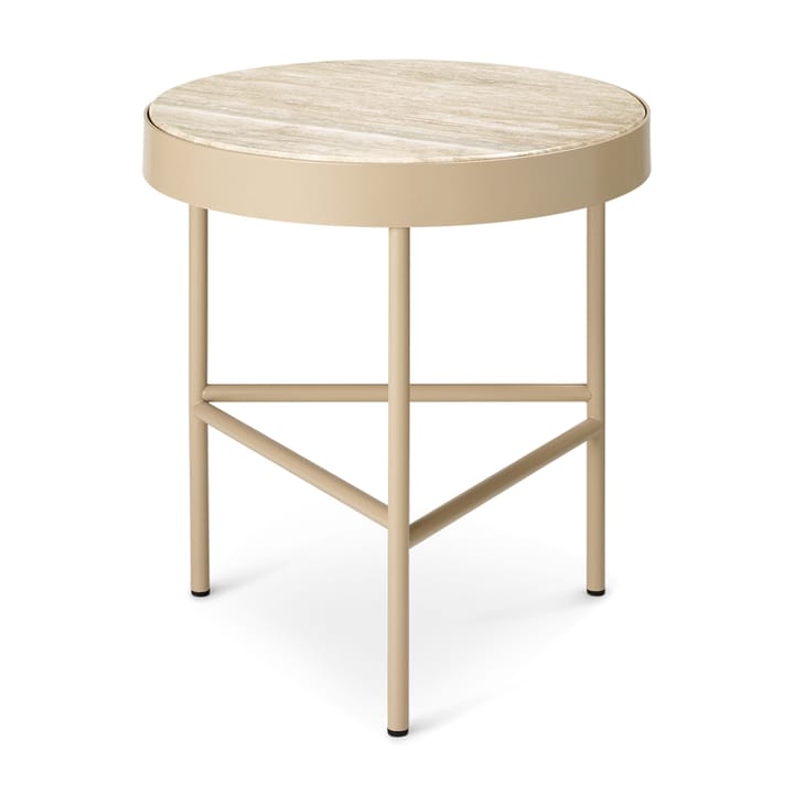 Travertine salongbord Ø 40 - Cashmere - Ferm Living