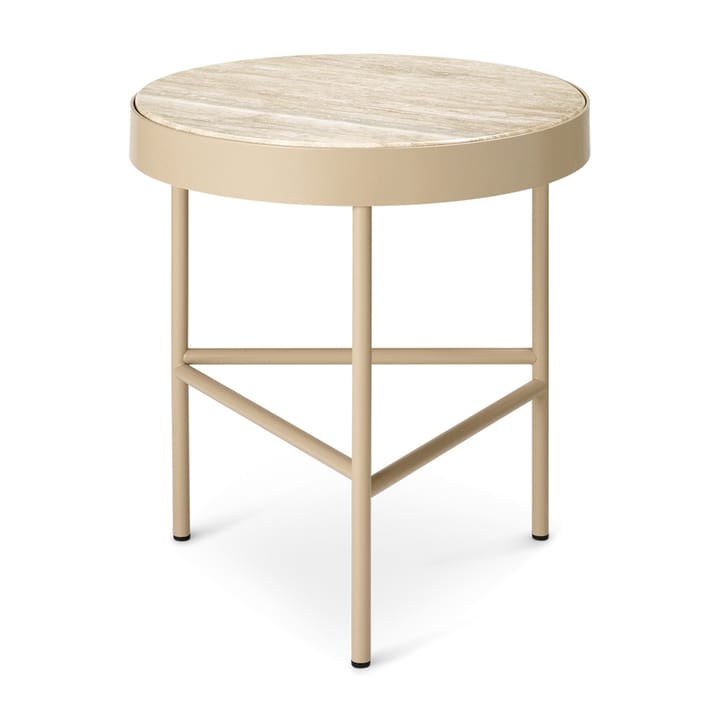 Travertine salongbord Ø 40 - Cashmere - ferm LIVING