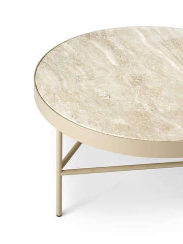 Travertine salongbord Ø 70,5 cm - Cashmere - Ferm Living