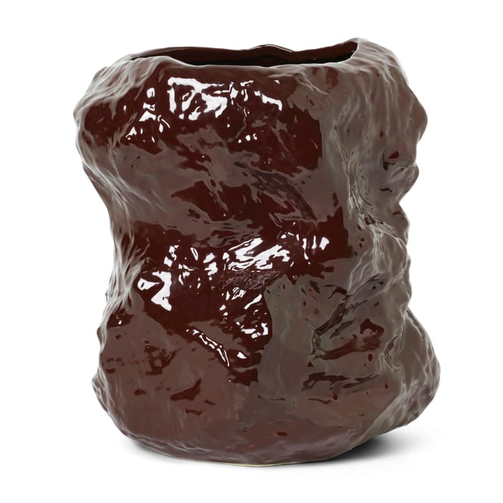 Tuck vase 34 cm - Rødbrun - Ferm LIVING