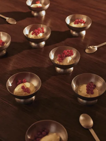 Tumbled glasskål - Rustfritt stål - Ferm Living