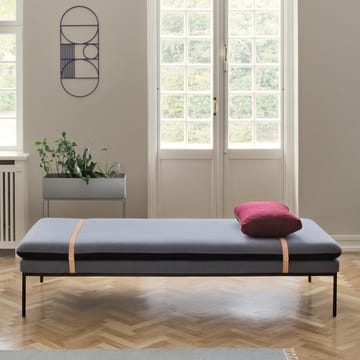 Turn dagseng - Tekstil fiord by kvadrat dark blue, sort stativ - Ferm Living