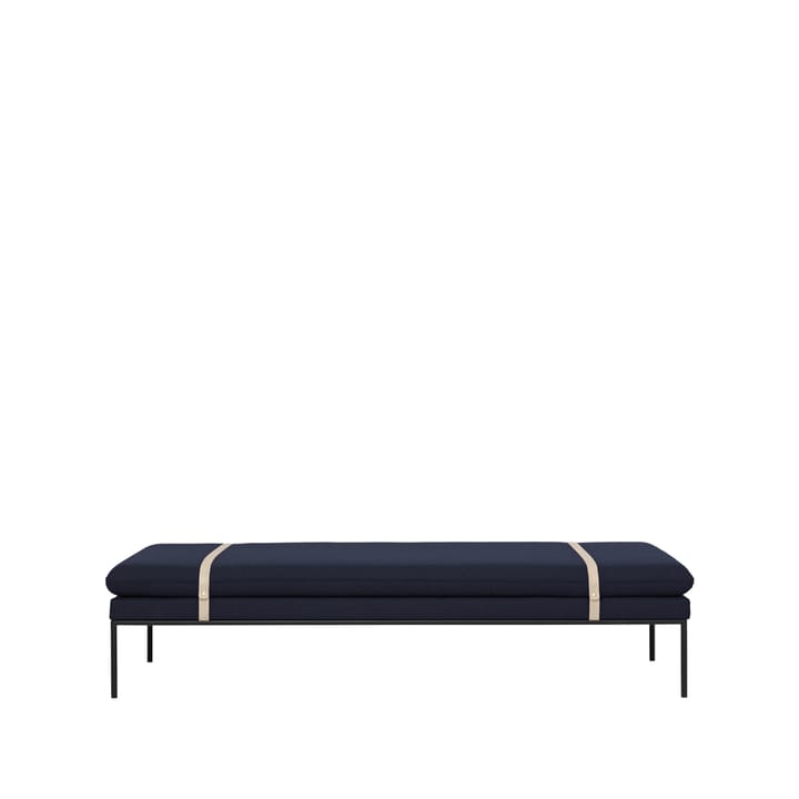 Turn dagseng - Tekstil fiord by kvadrat dark blue, sort stativ - Ferm Living