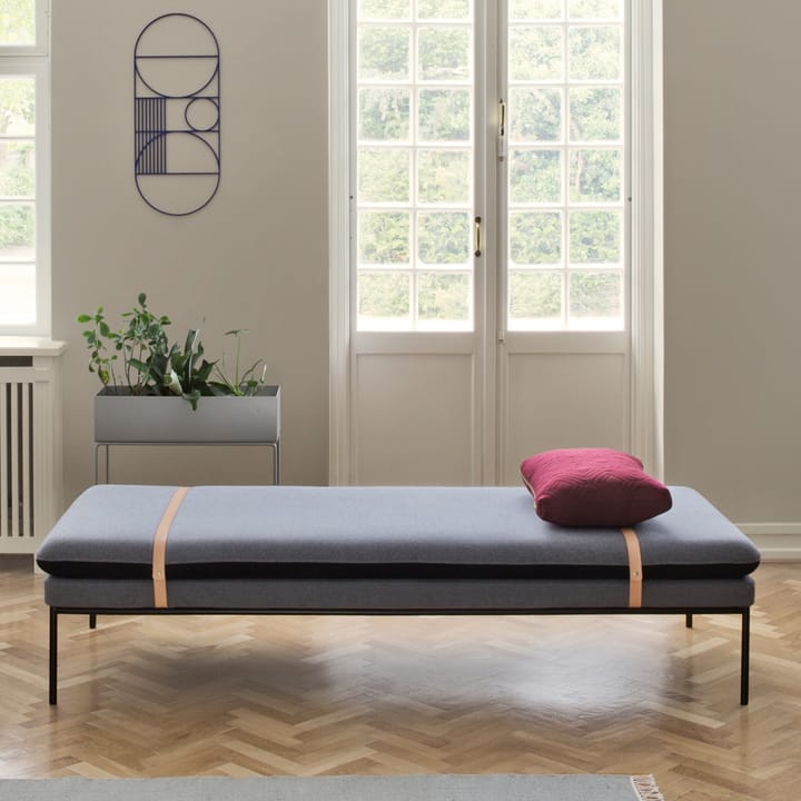 Turn dagseng, Tekstil fiord by kvadrat rust, sort stativ Ferm Living