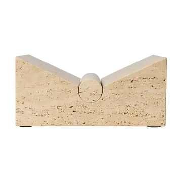 Tvara bokstativ - Travertine, 22x22 cm - Ferm Living