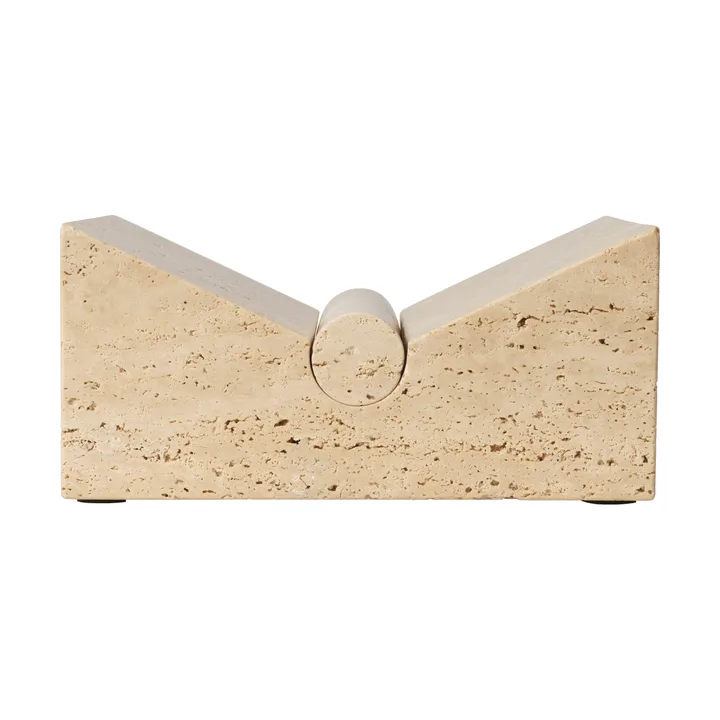 Tvara bokstativ - Travertine, 22x22 cm - Ferm Living