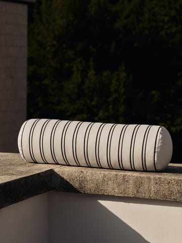 Twill bolster sylinderpute - Off-white-black - Ferm Living