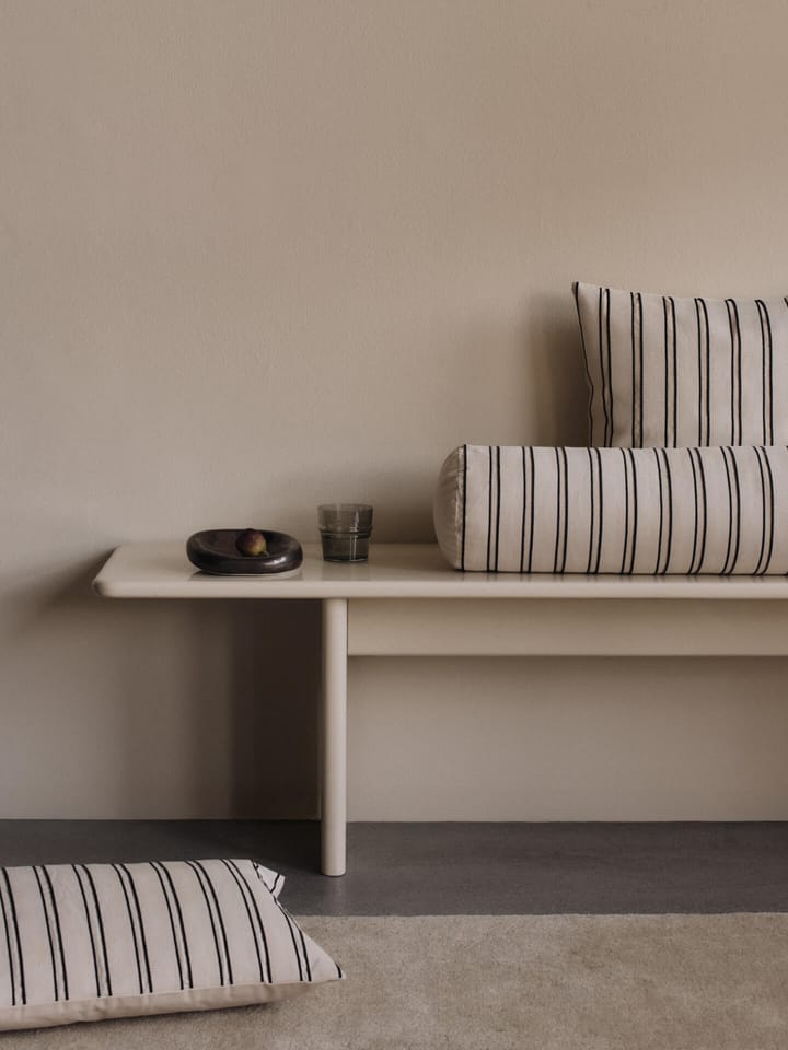 Twill putetrekk 40x60 cm, Off-white-black Ferm Living