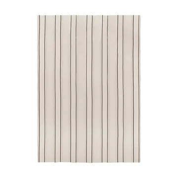 Twill sengeteppe - Off-white-black, 230x260 cm - Ferm Living
