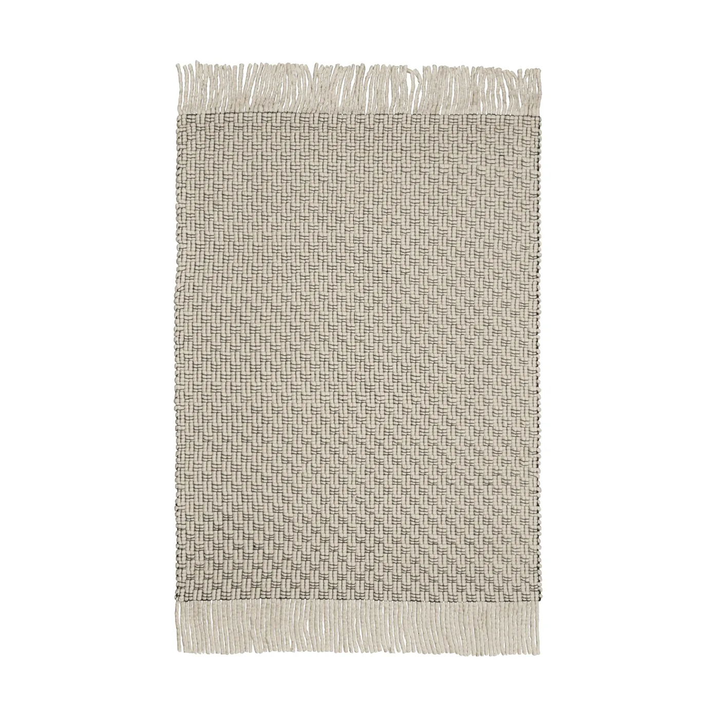 Udo teppe, Off-white-svart, 140x200 cm Ferm Living