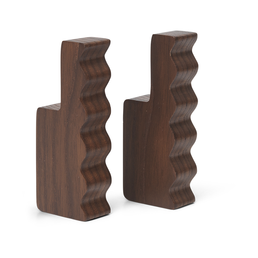 Ferm Living Unda krok 2-pakning Dark Brown ​