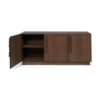 Unda sidebord 146 x 68 x 50 cm - Dark Stained Oak - Ferm Living