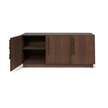 Unda sidebord 146 x 68 x 50 cm - Dark Stained Oak - ferm LIVING