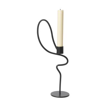 Valse lysestake high - Black - Ferm Living