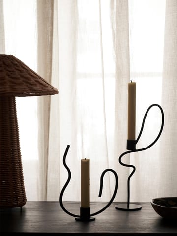 Valse lysestake high - Black - Ferm Living