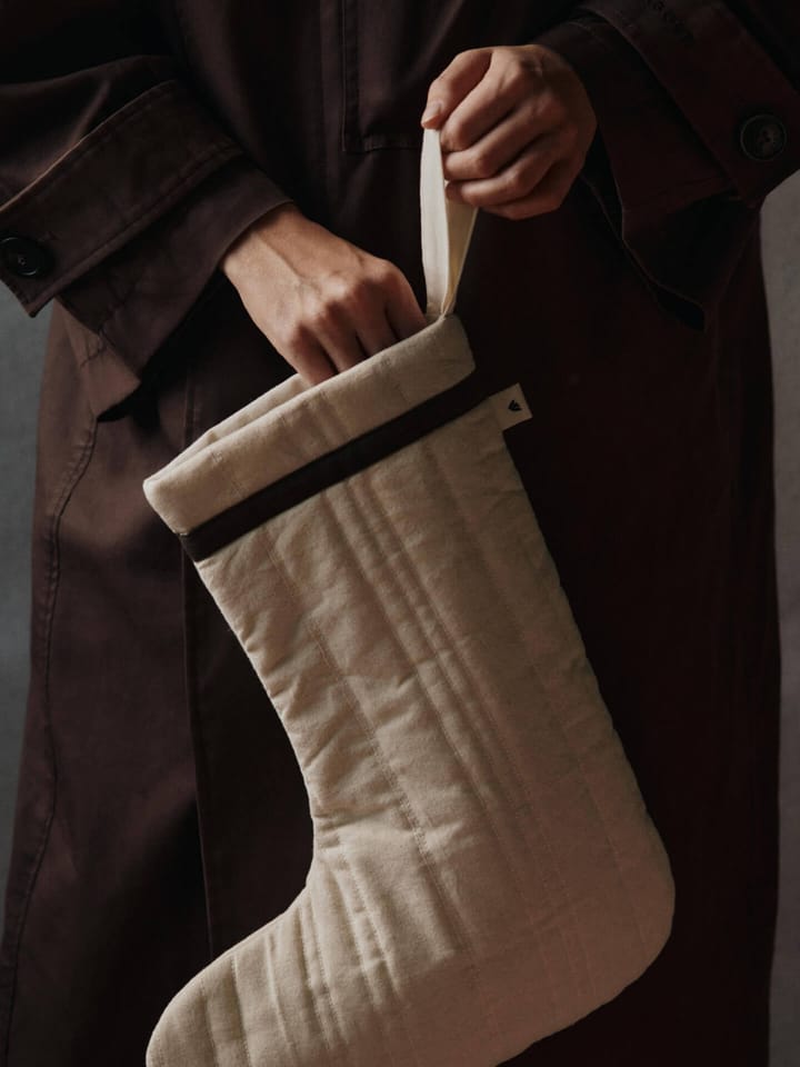 Vari quiltet julestrømpe, Cotton-natural Ferm Living