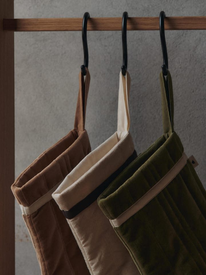 Vari quiltet julestrømpe, Cotton-natural Ferm Living