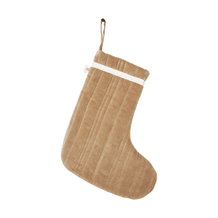 Vari quiltet julestrømpe - Velvet-tan - Ferm Living