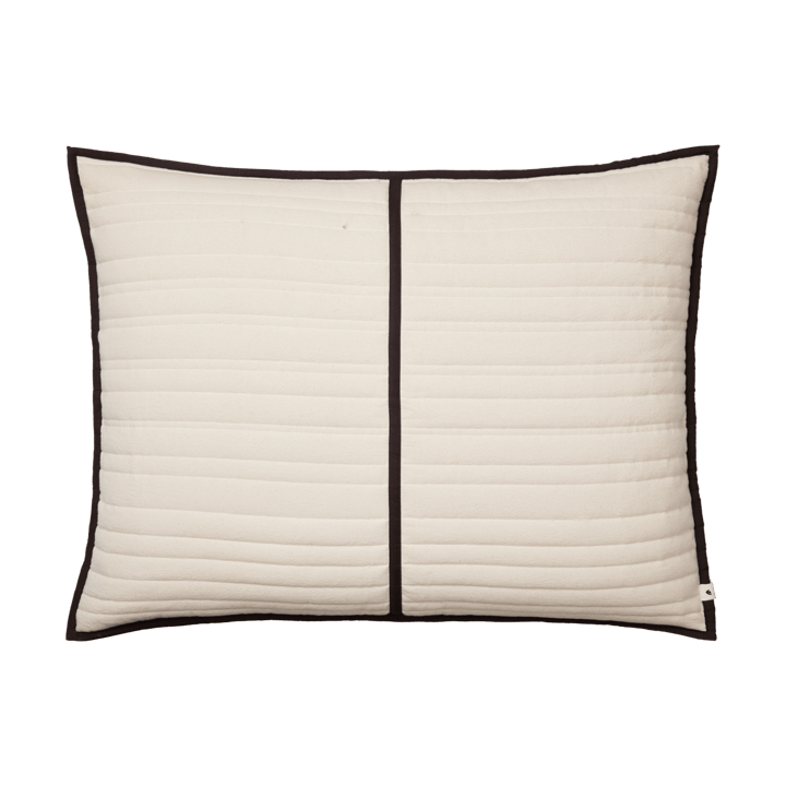 Vari quiltet pute 60x80 cm - Natural-dark chocolate - Ferm Living