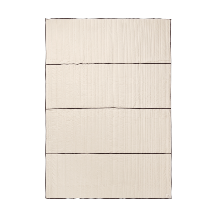 Vari quiltet sengeteppe - Natural-dark chocolate, 260x180 cm - Ferm Living