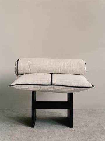 Vari quiltet sengeteppe - Natural-dark chocolate, 260x230 cm - Ferm Living