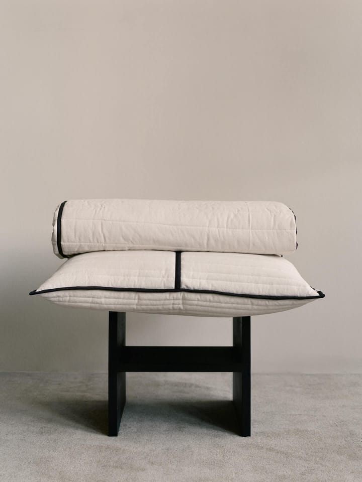 Vari quiltet sengeteppe, Natural-dark chocolate, 260x230 cm Ferm Living
