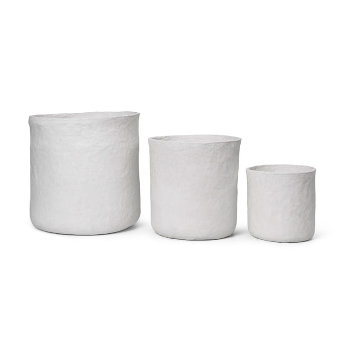 Vary oppbevaringskurv 3 deler, White  Ferm Living