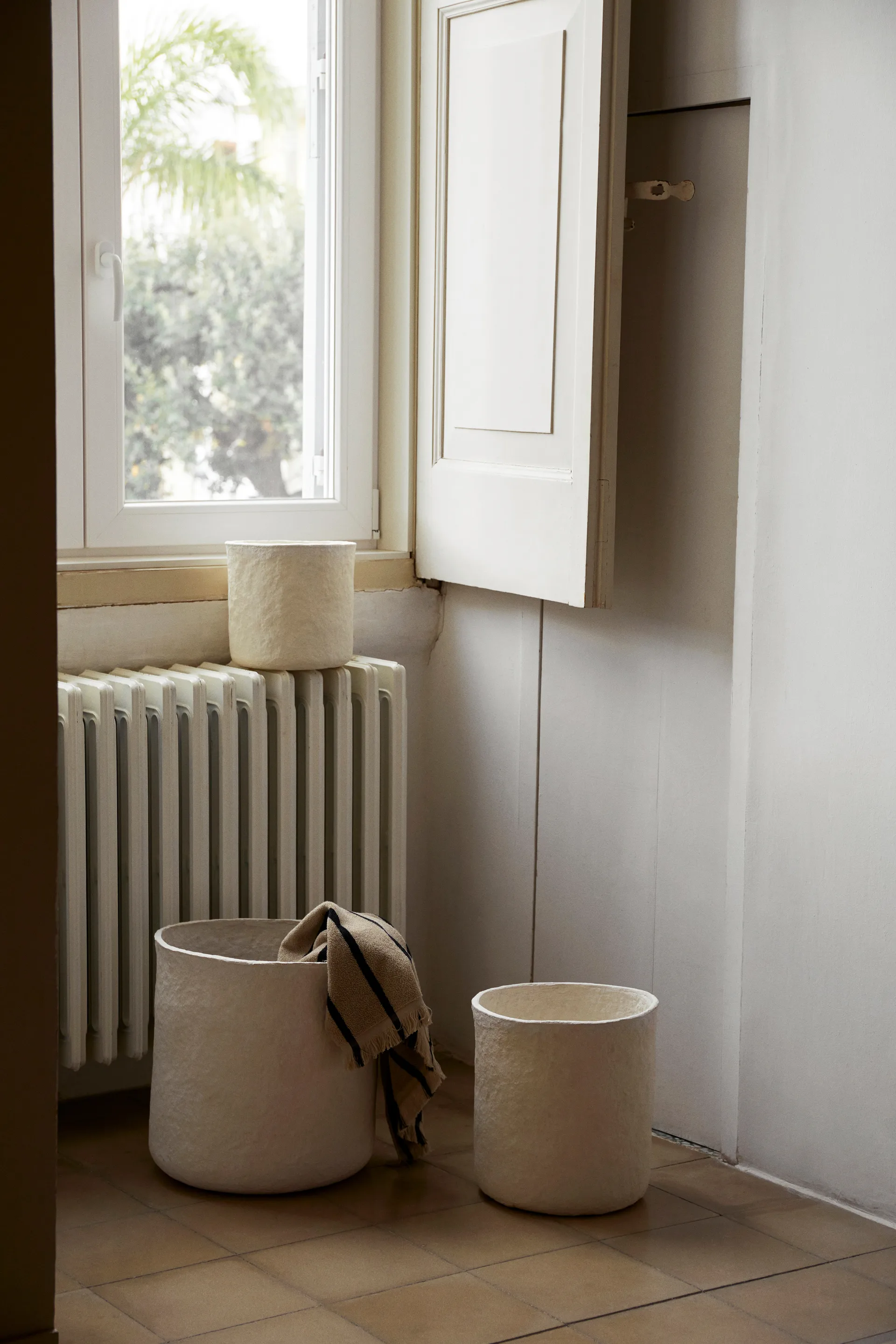 Vary oppbevaringskurv 3 deler, White  Ferm Living