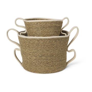 Verso oppbevaringskurv 2 deler - Off-white - Ferm Living
