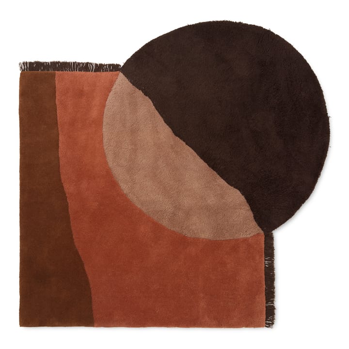 View gulvteppe 140x180 cm - Rød-brun - Ferm Living