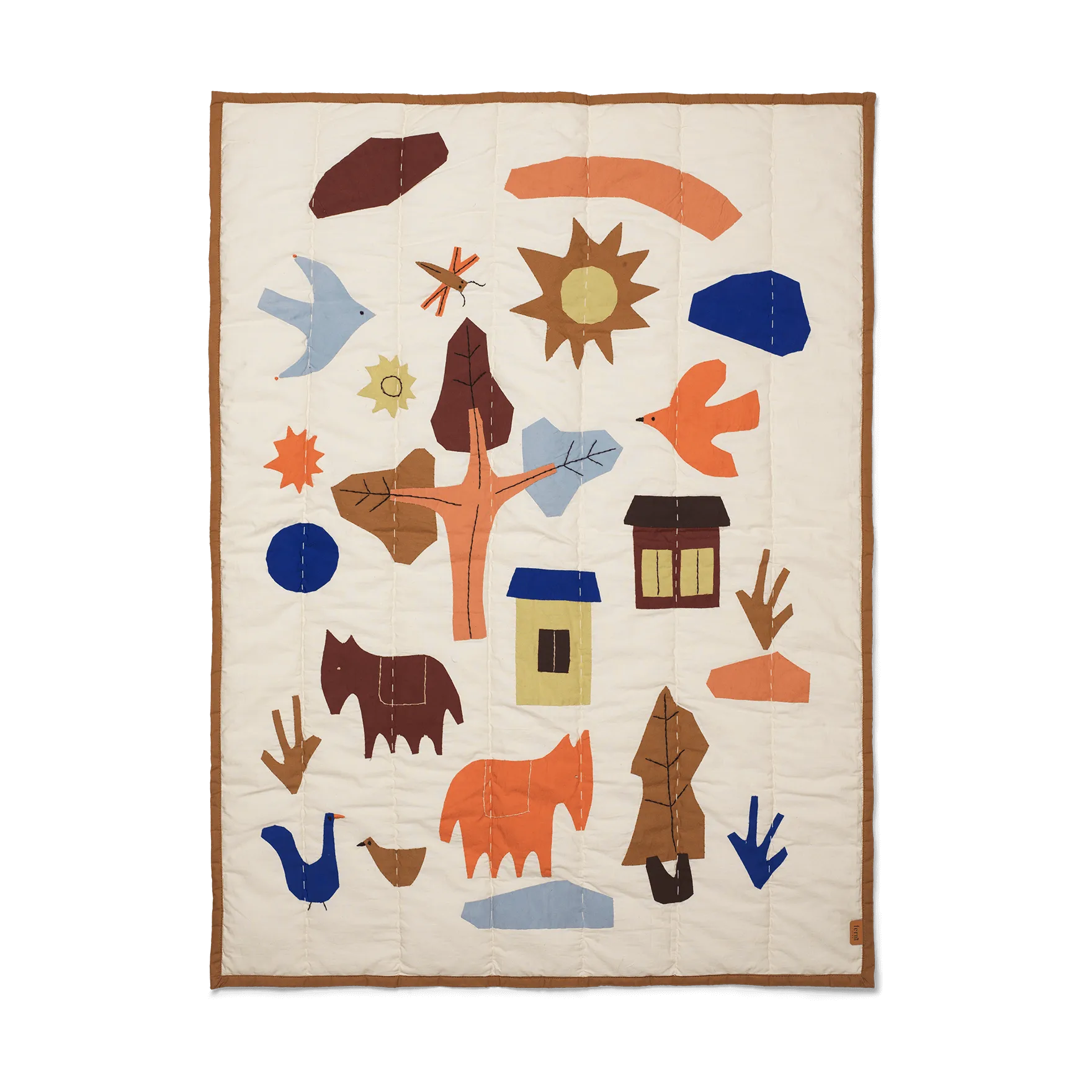 Villiga quiltet filt 80x110 cm, Off-white Ferm Living