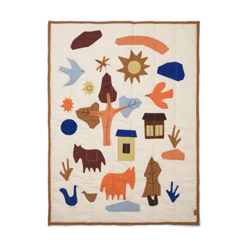 Villiga quiltet filt 80x110 cm - Off-white - Ferm Living