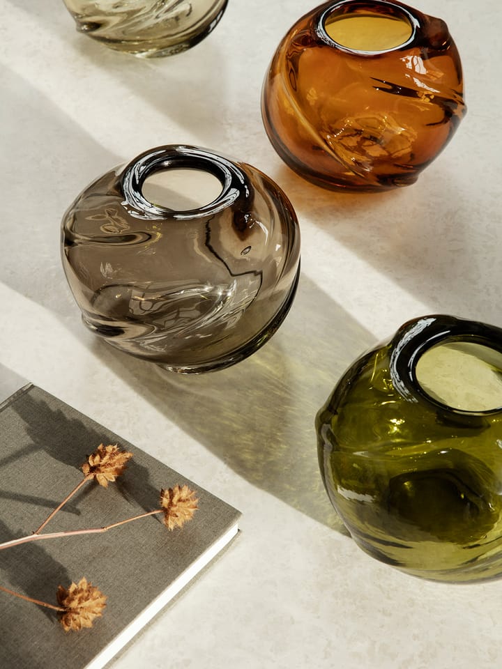 Water Swirl vase rund Ø 21 cm - Amber - ferm LIVING