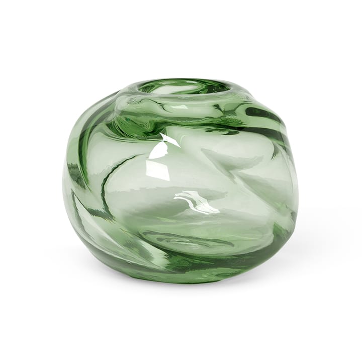 Water Swirl vase rund Ø 21 cm - Recycled glass - Ferm LIVING