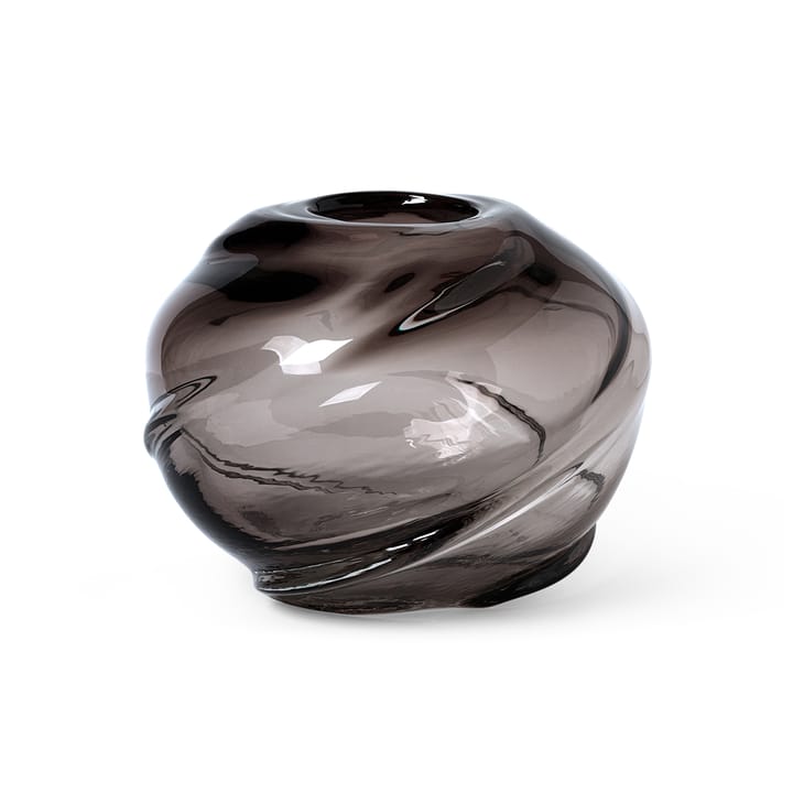 Water Swirl vase rund Ø 21 cm - Smoked Grey - Ferm LIVING