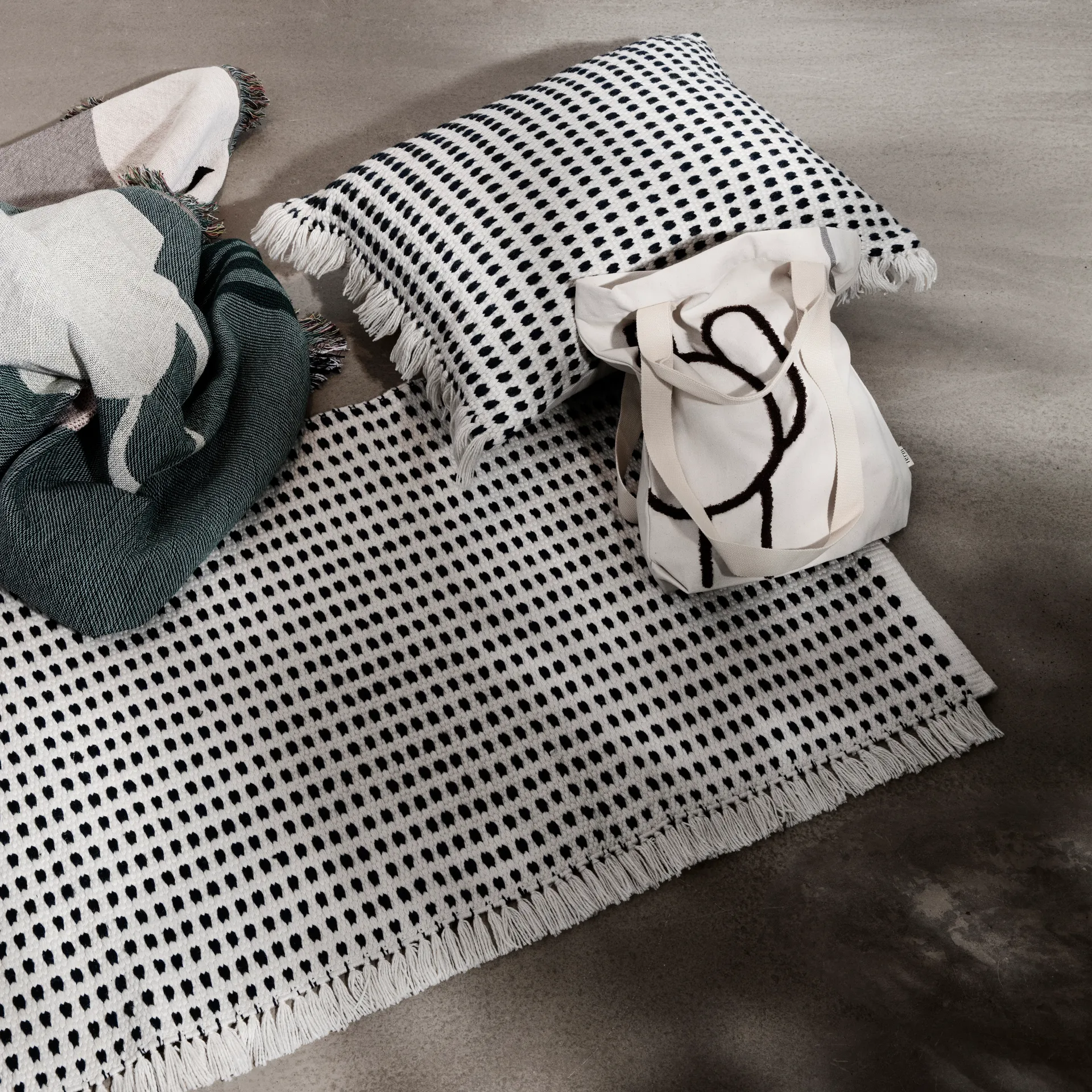Way Outdoor rug, Off-white Ferm Living