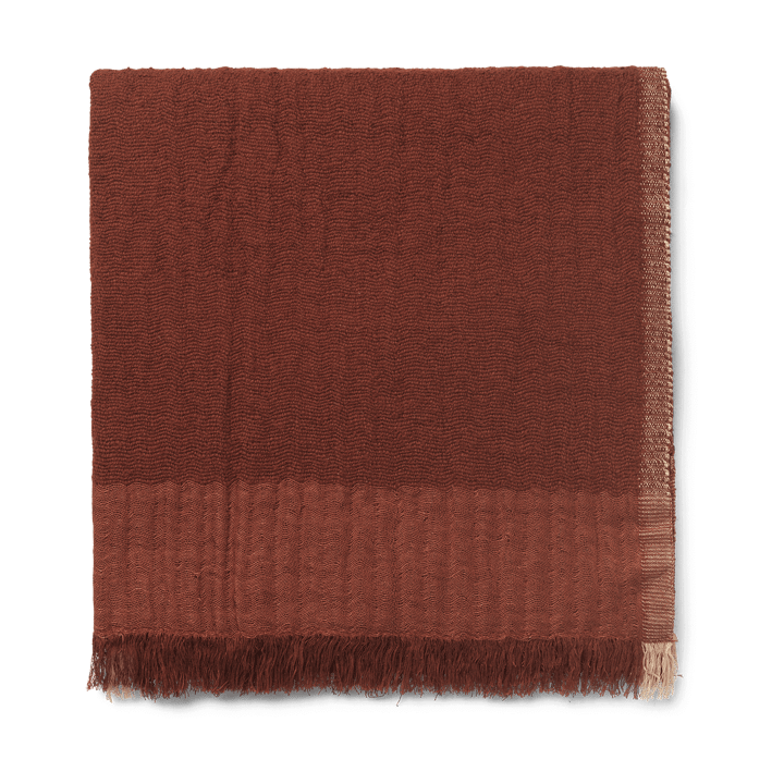 Weaver pledd 120 x 170 cm - Red Brown - ferm LIVING