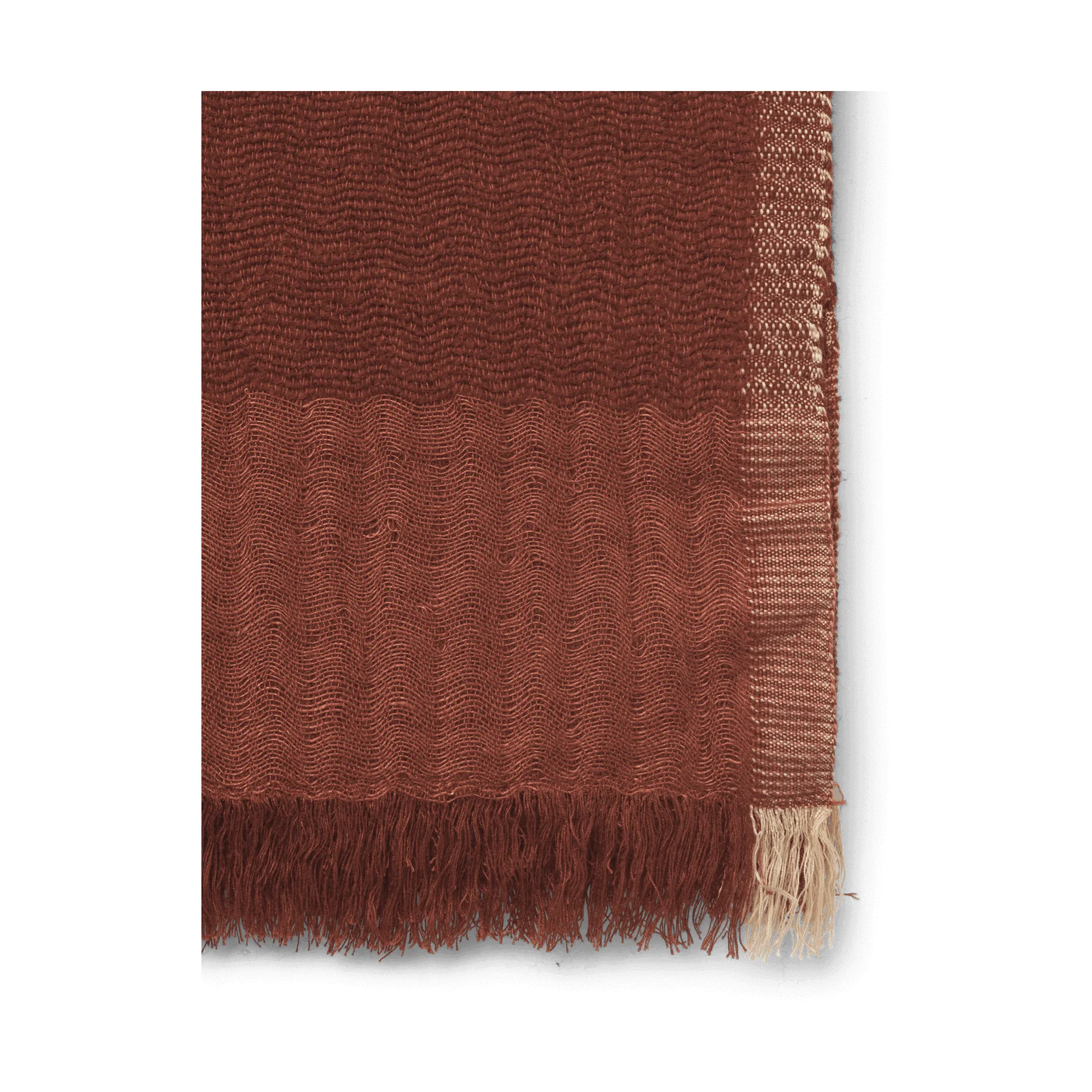 Weaver pledd 120 x 170 cm, Red Brown Ferm Living