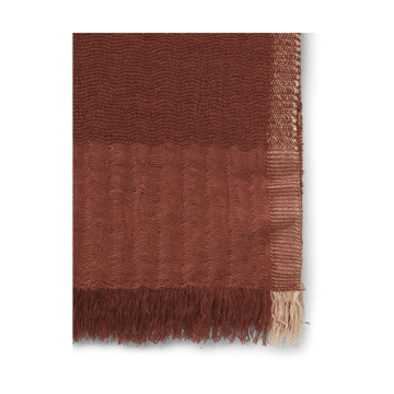 Weaver pledd 120 x 170 cm - Red Brown - ferm LIVING