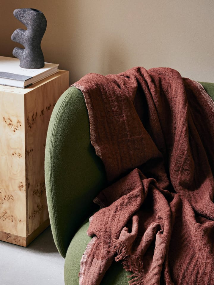 Weaver pledd 120 x 170 cm, Red Brown Ferm Living