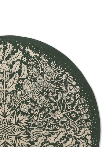 Winter Forrest Tree juletreteppe - dark green - Ferm Living