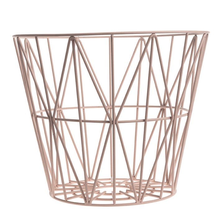 Wire kurv rose, large Ferm Living