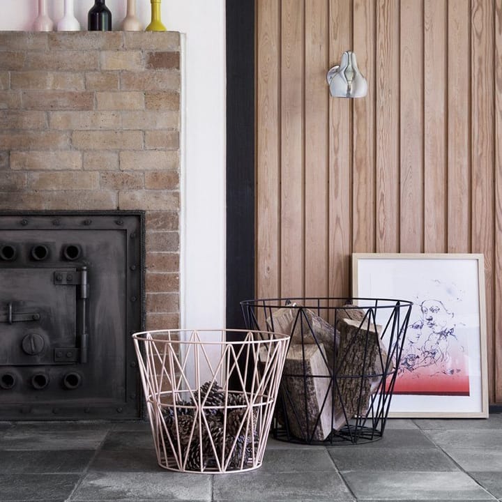 Wire kurv rose, large Ferm Living