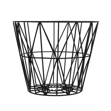Wire kurv svart - medium - Ferm Living